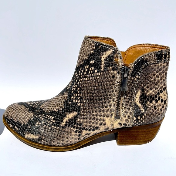 Lucky Brand Snakeskin Breah Booties - Picture 8 of 10